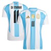 Maillot de Supporter Argentine Di Maria 11 Domicile 2024 Pour Homme